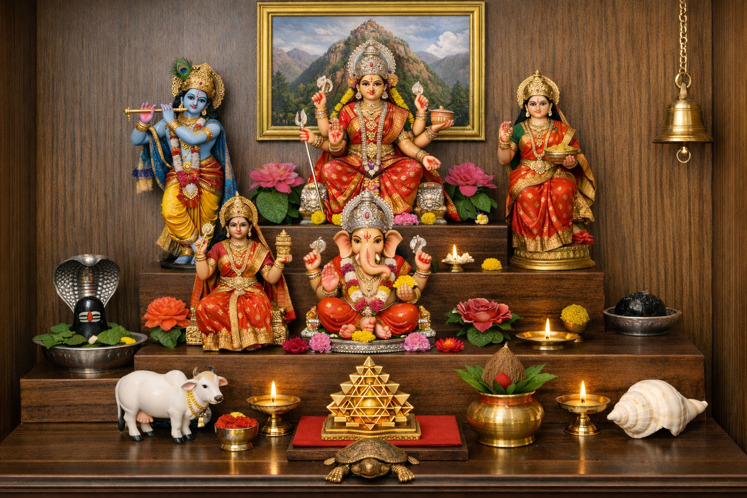 Pooja Room Arrangement